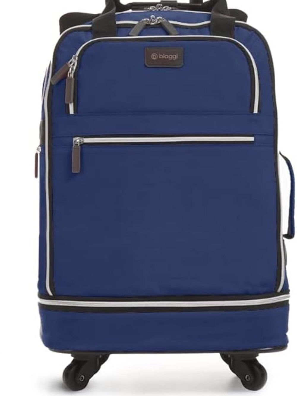 Biaggi Foldable Soft Side Expandable Upright Luggage Folds To Suitcase